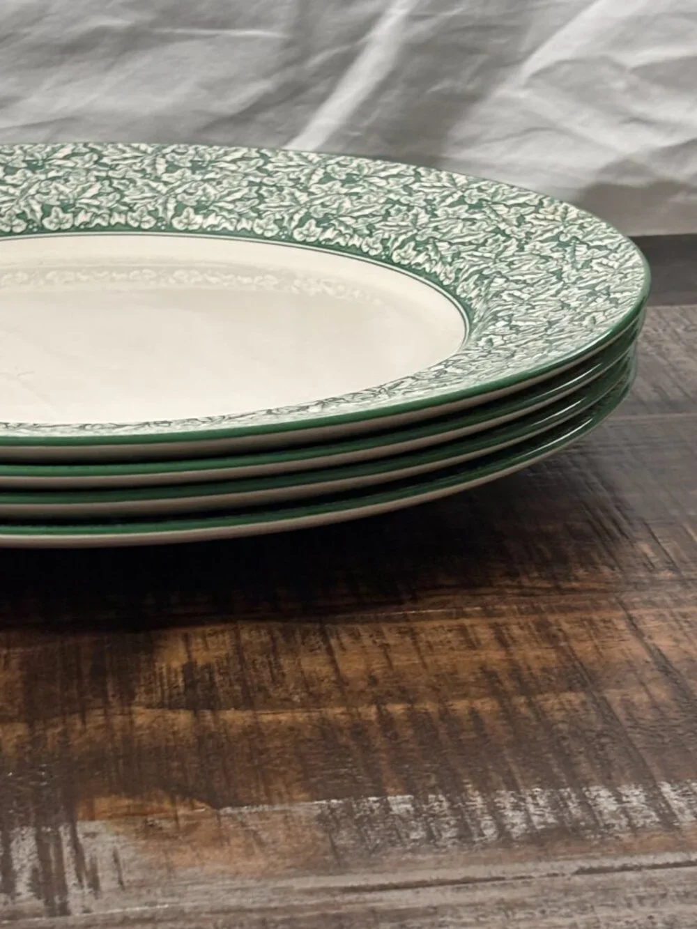 Spode Holly Tree Chargers - Pair 2 of 2